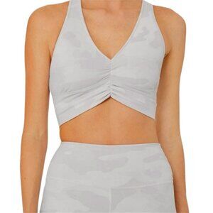Alo Yoga White Camouflage Wild Thing Sports Bra